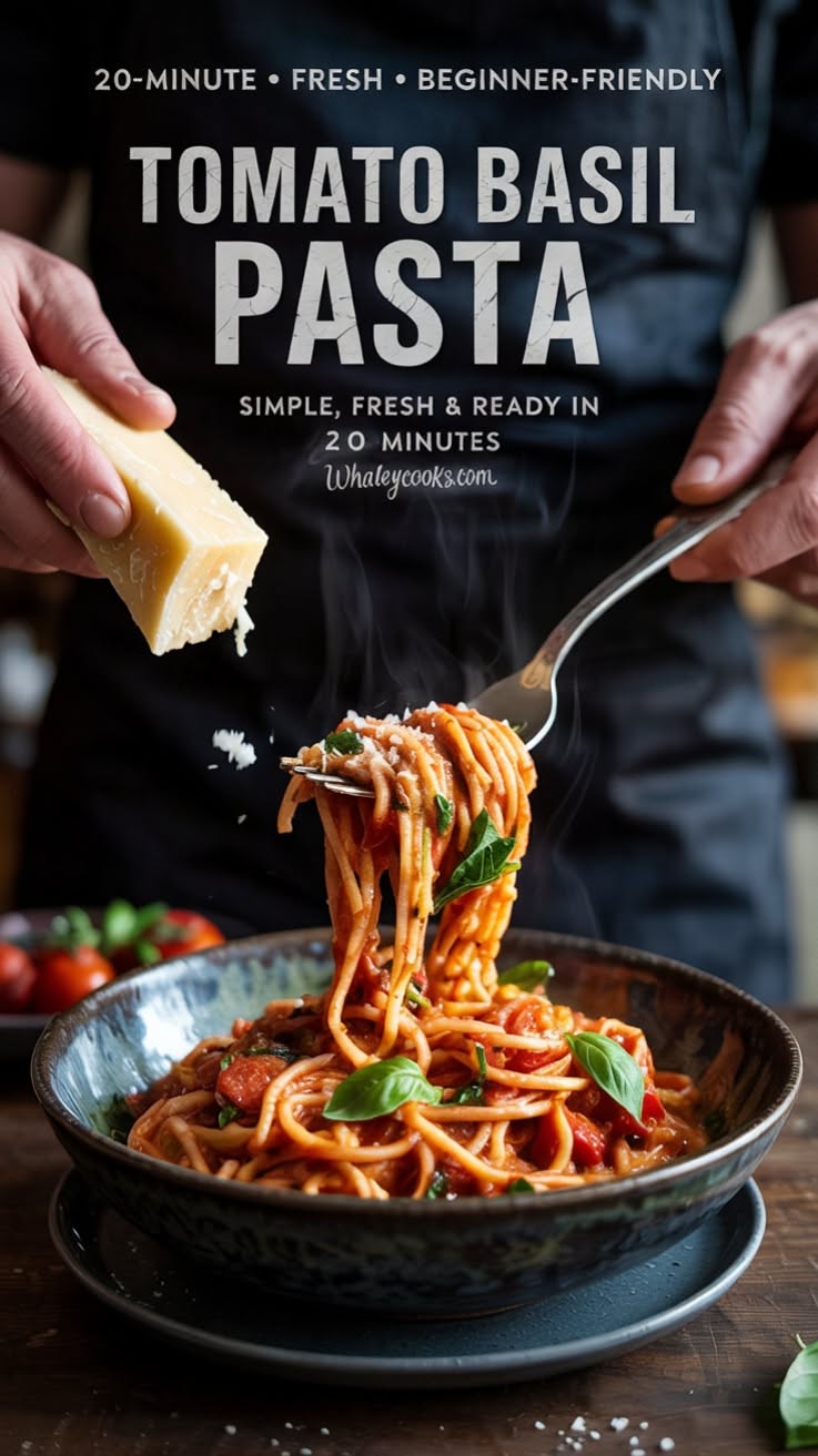 Sautéed Tomato Basil Pasta with Fresh Parsley