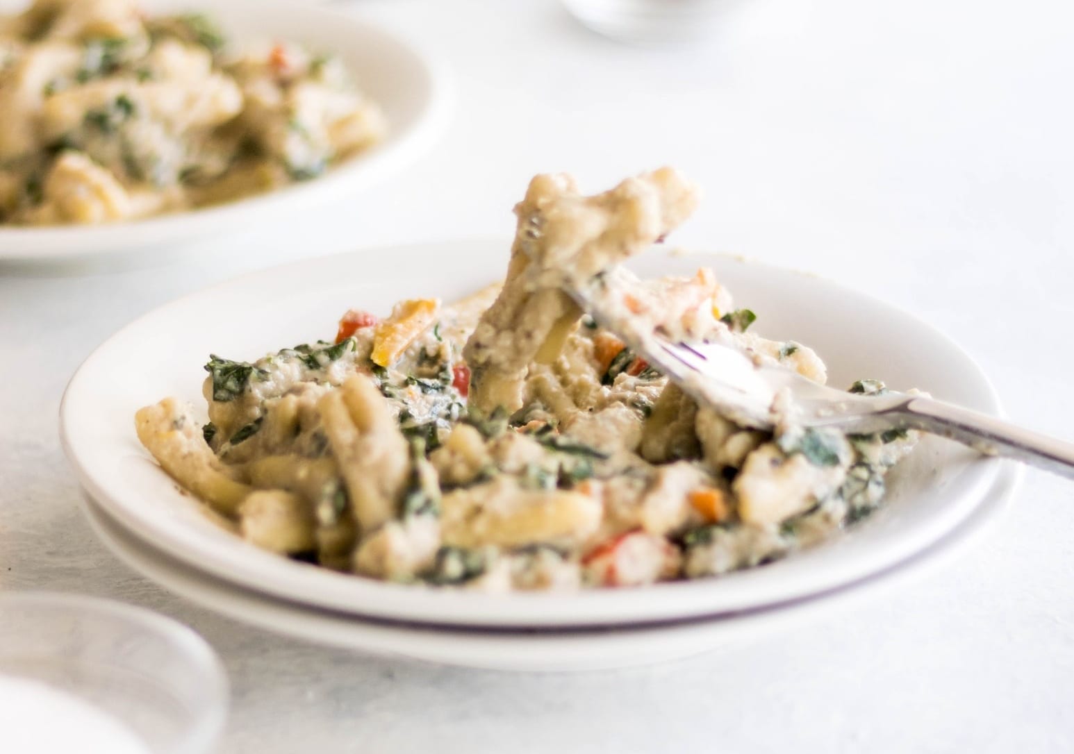 One-Pot Lemon-Tahini Pasta with Cherry Tomatoes
