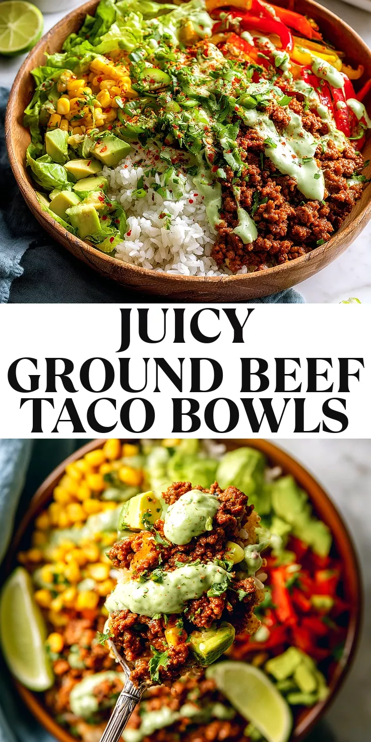 Cumin-Spiced Ground Beef 'Taco' Bowl with Avocado