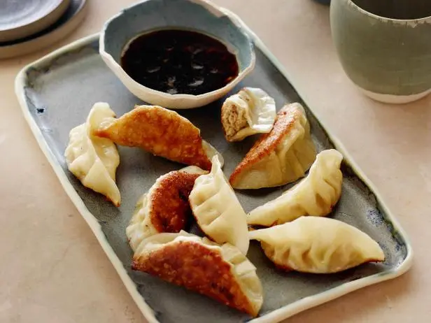 Miso-Filled Gyoza with Hidden Ginger Sauce