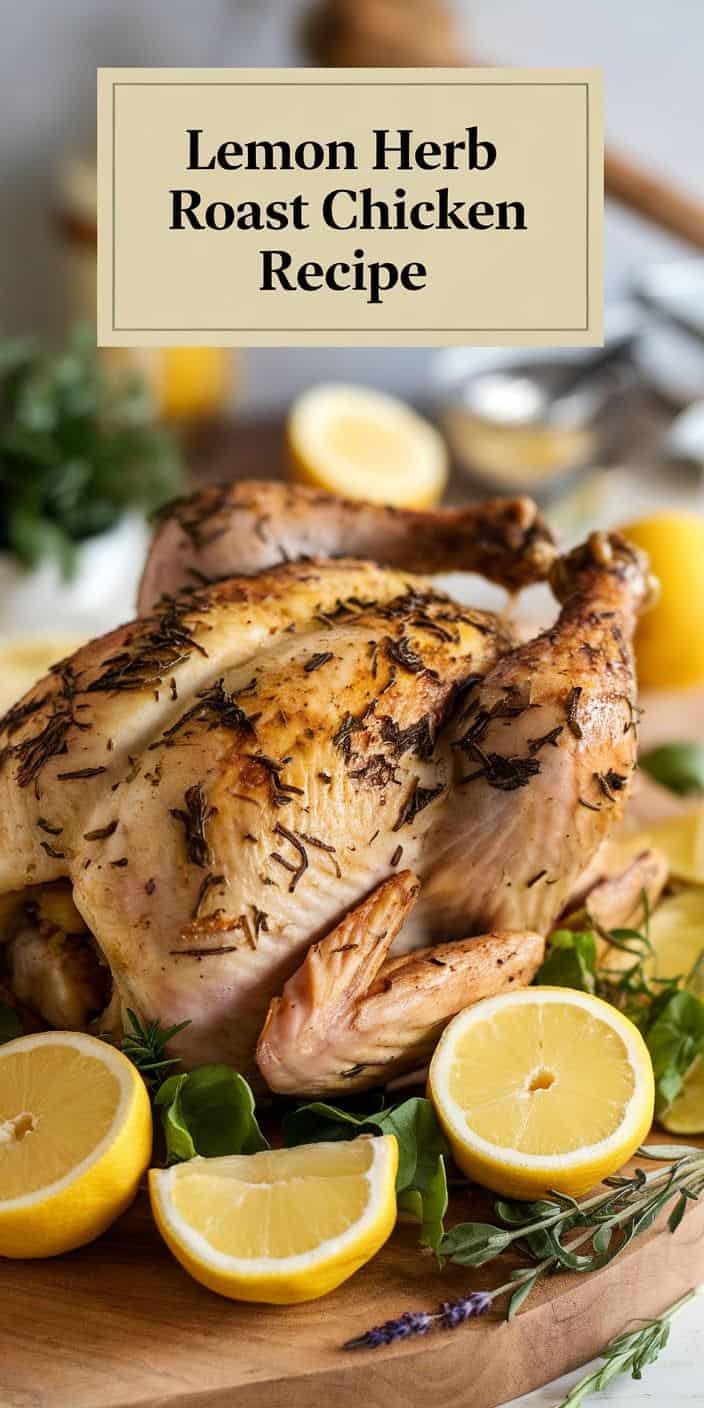Herb-Infused Roast Chicken with Lemon