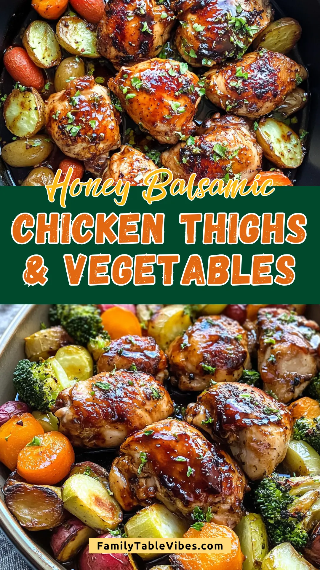 Honey-Balsamic Roasted Chicken Thighs