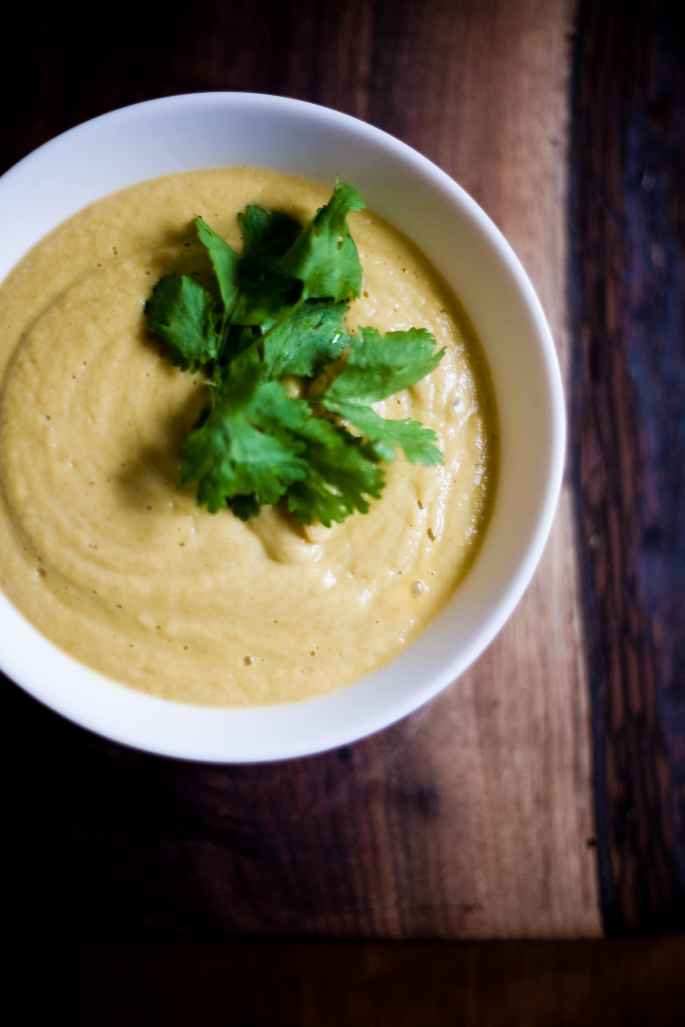 Creamy Coconut-Cauliflower Soup