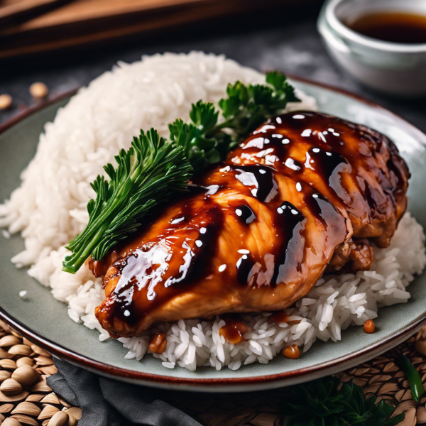 Soy-Ginger Glazed Chicken with Broccoli Rice