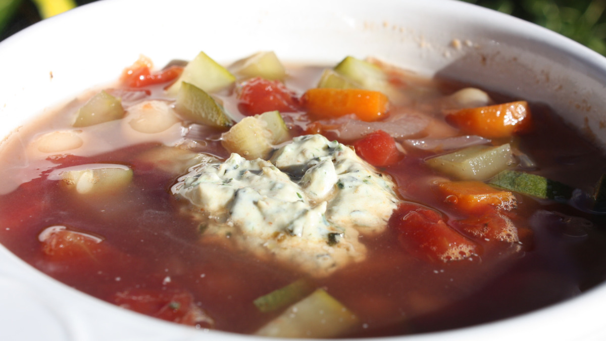 Two-Bean Vegetable Soup with Thyme