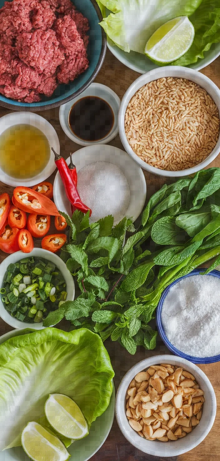 Beef Larb with Roasted Peanuts