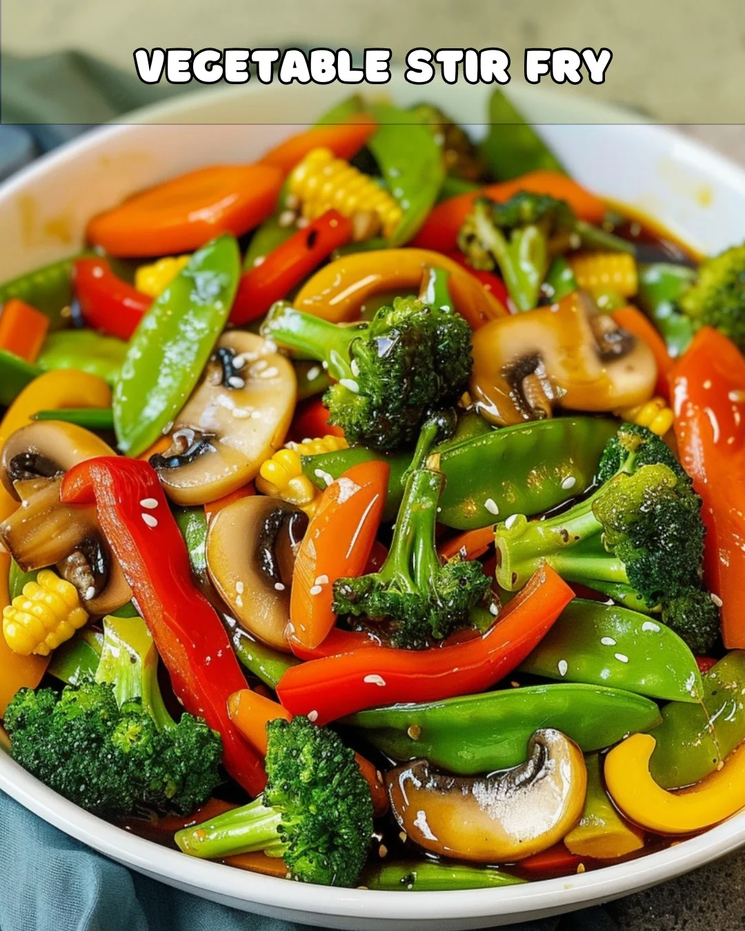 Spectrum Vegetable Stir-Fry with Citrus-Herb Dressing