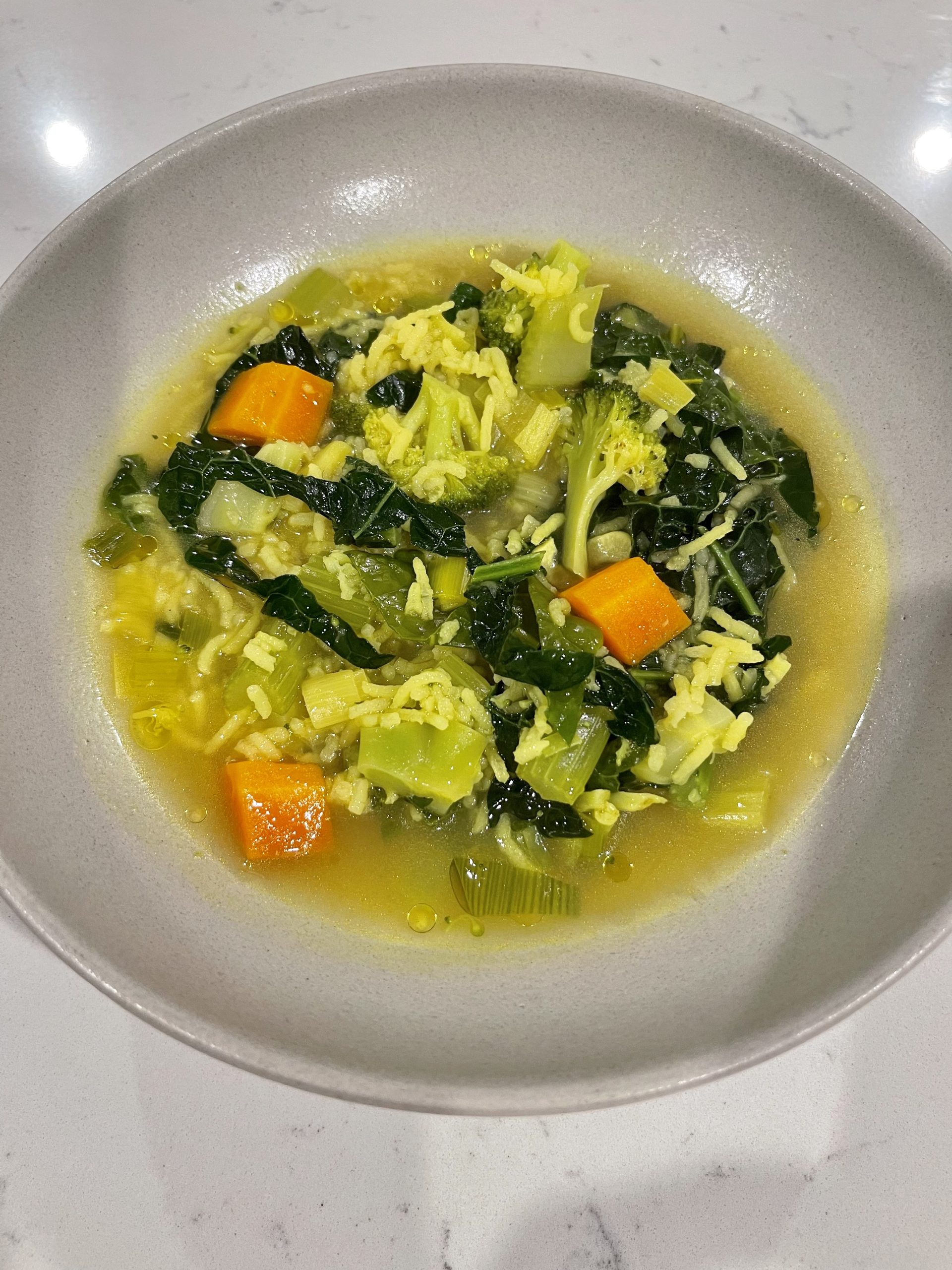 Ginger-Infused Vegetable Soup with Turmeric