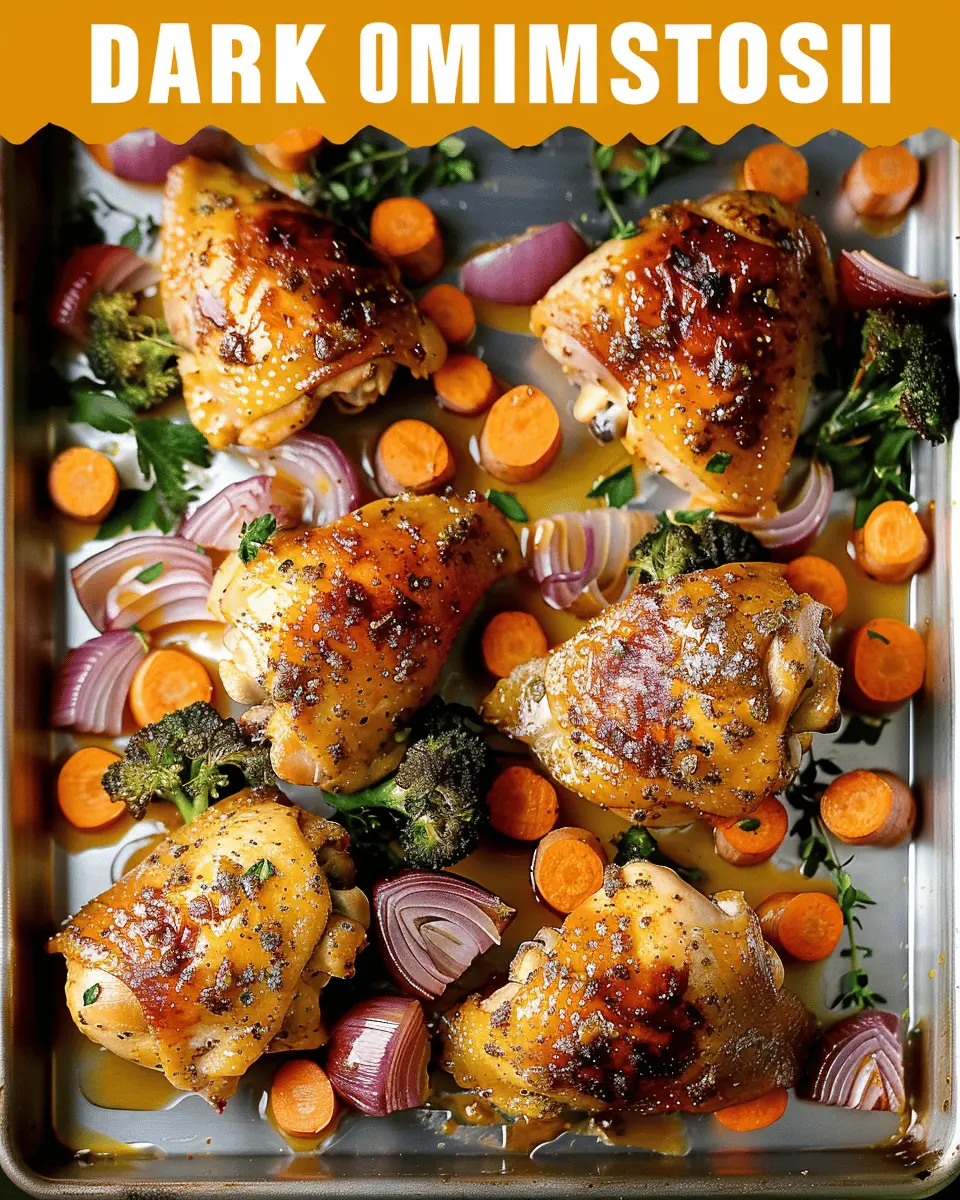 Sheet Pan Dijon Mustard Chicken with Roasted Radishes