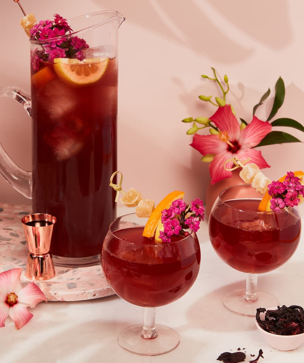 Hibiscus-Ginger Fruit Punch