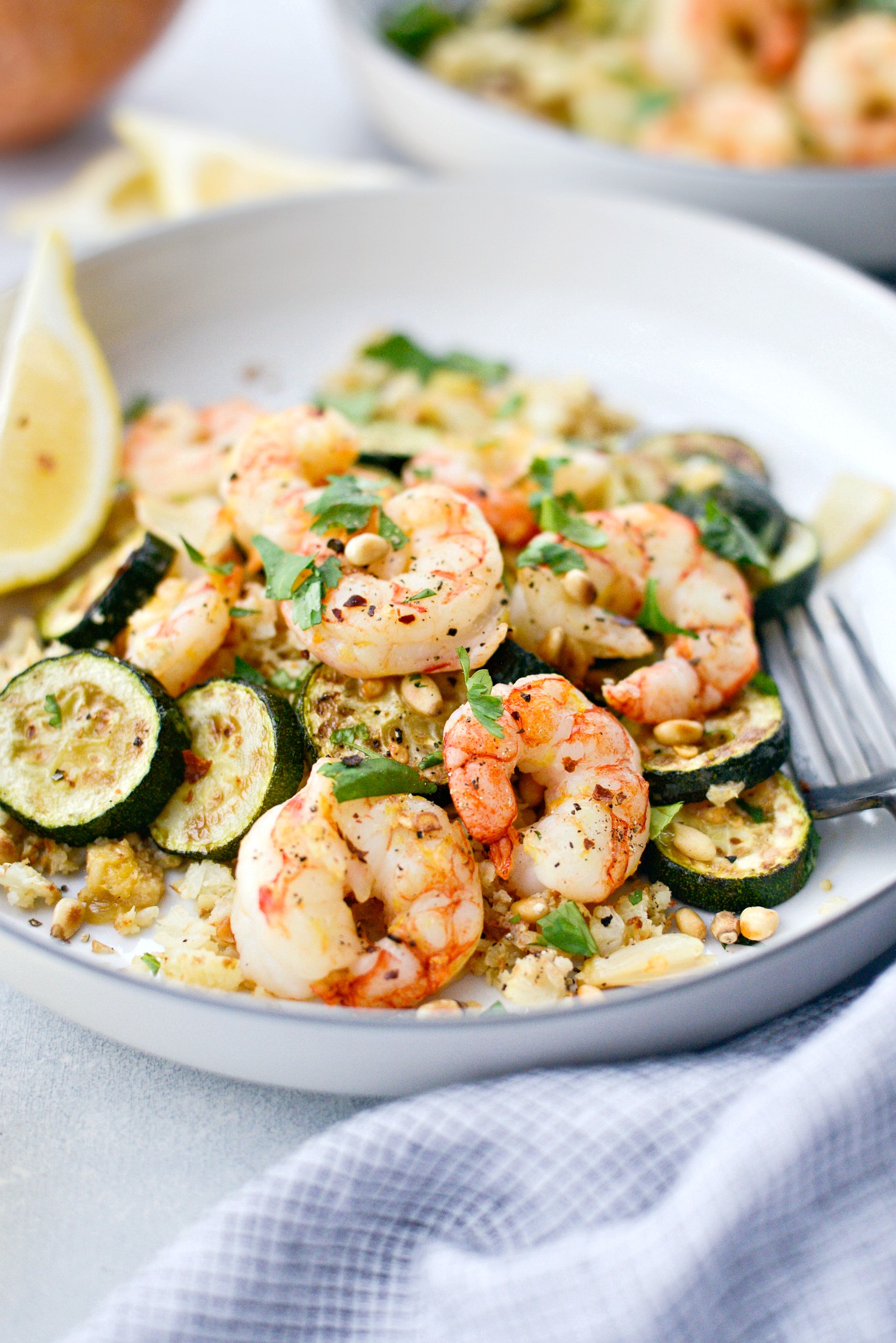 Sheet Pan Lemon-Garlic Shrimp with Zucchini