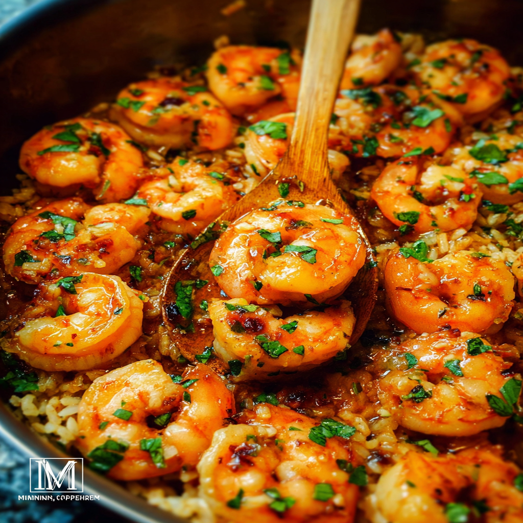 One-Pot Shrimp and Rice with Lemon and Garlic