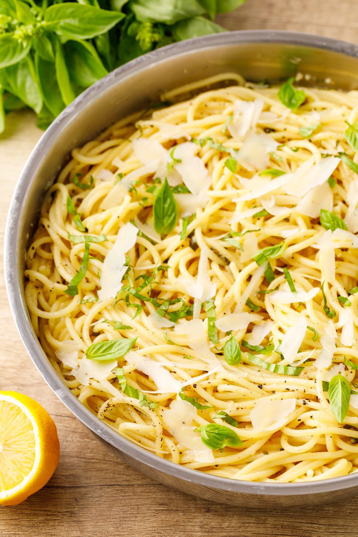One-Pan Lemon and Basil Pasta