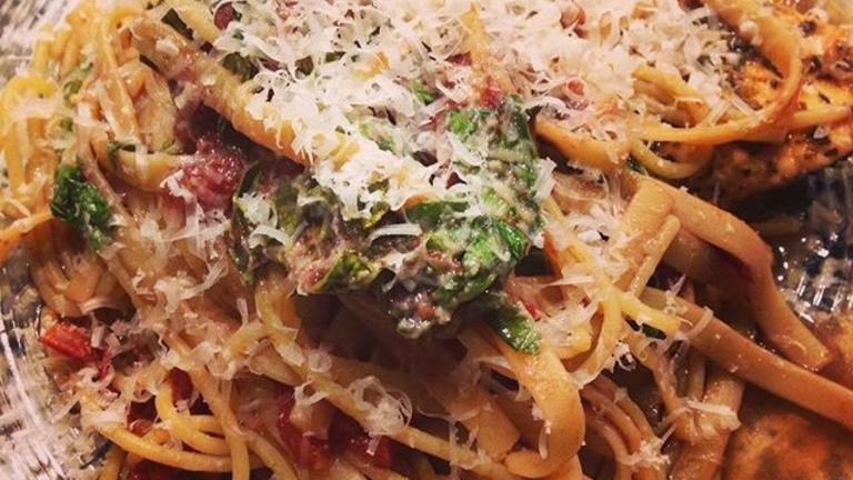 Gin-Infused Tomato Basil Pasta