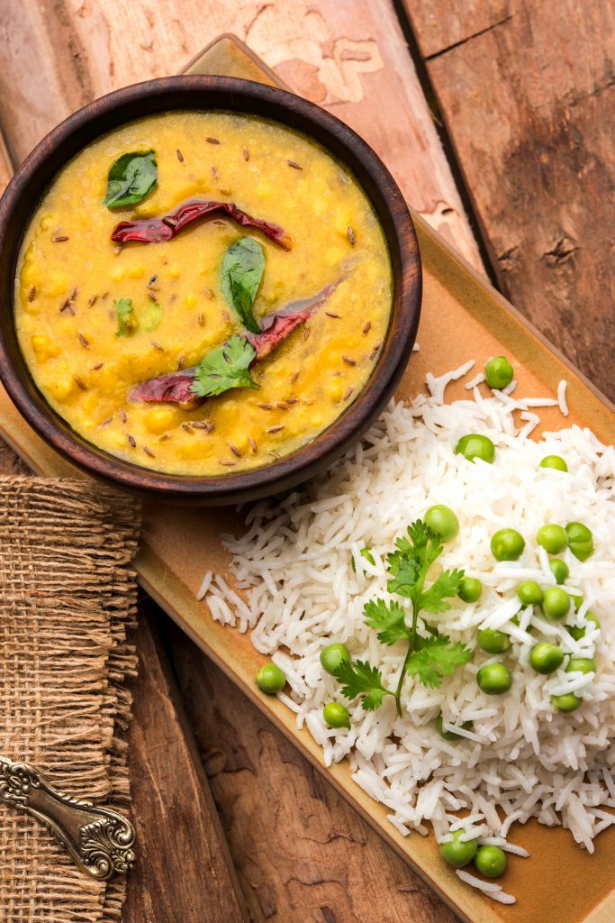 Dal Tadka with Basmati Rice