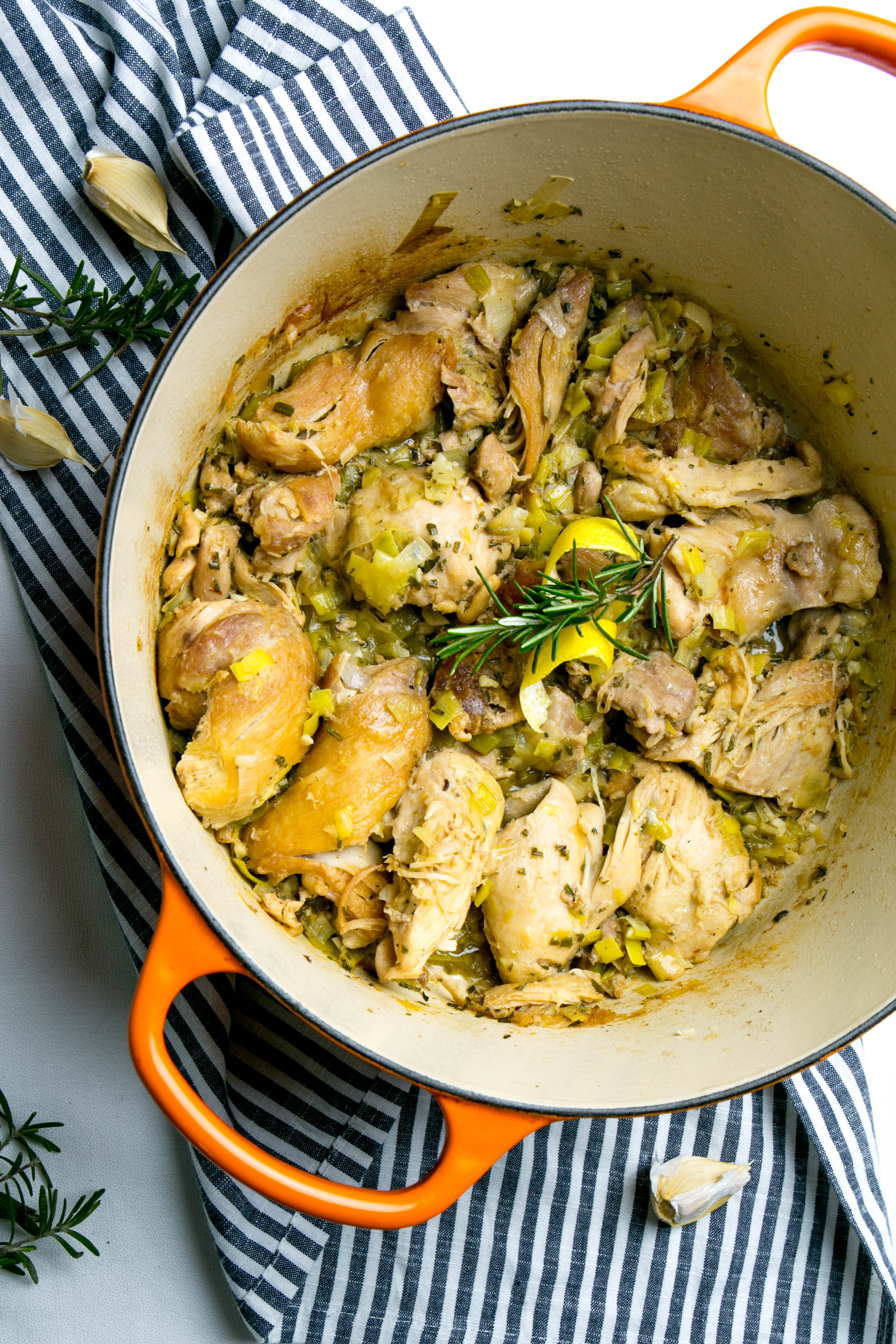 Rosemary-Lemon Chicken Thighs with Roasted Vegetables
