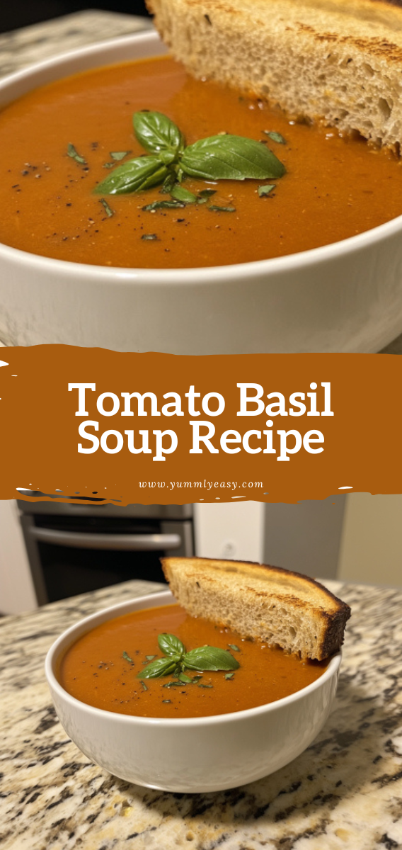 Nostalgic Tomato Basil Soup with Dill