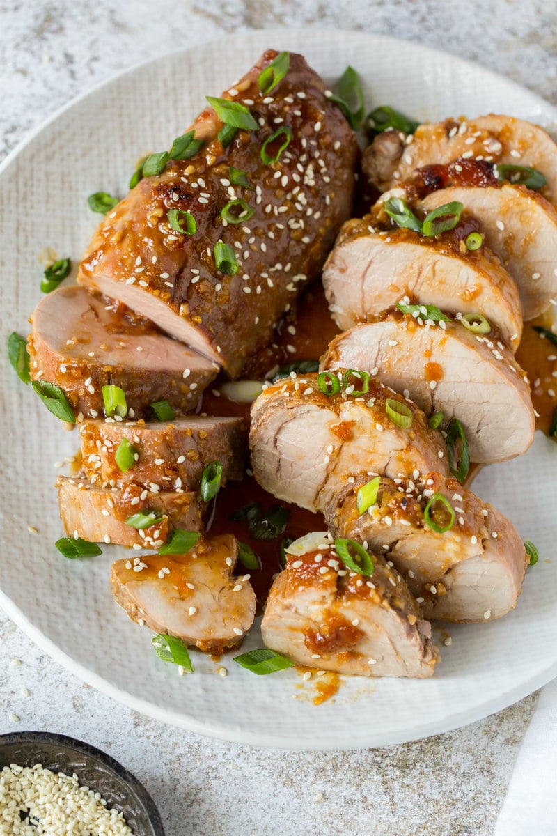 Pineapple-Ginger Glazed Pork Tenderloin