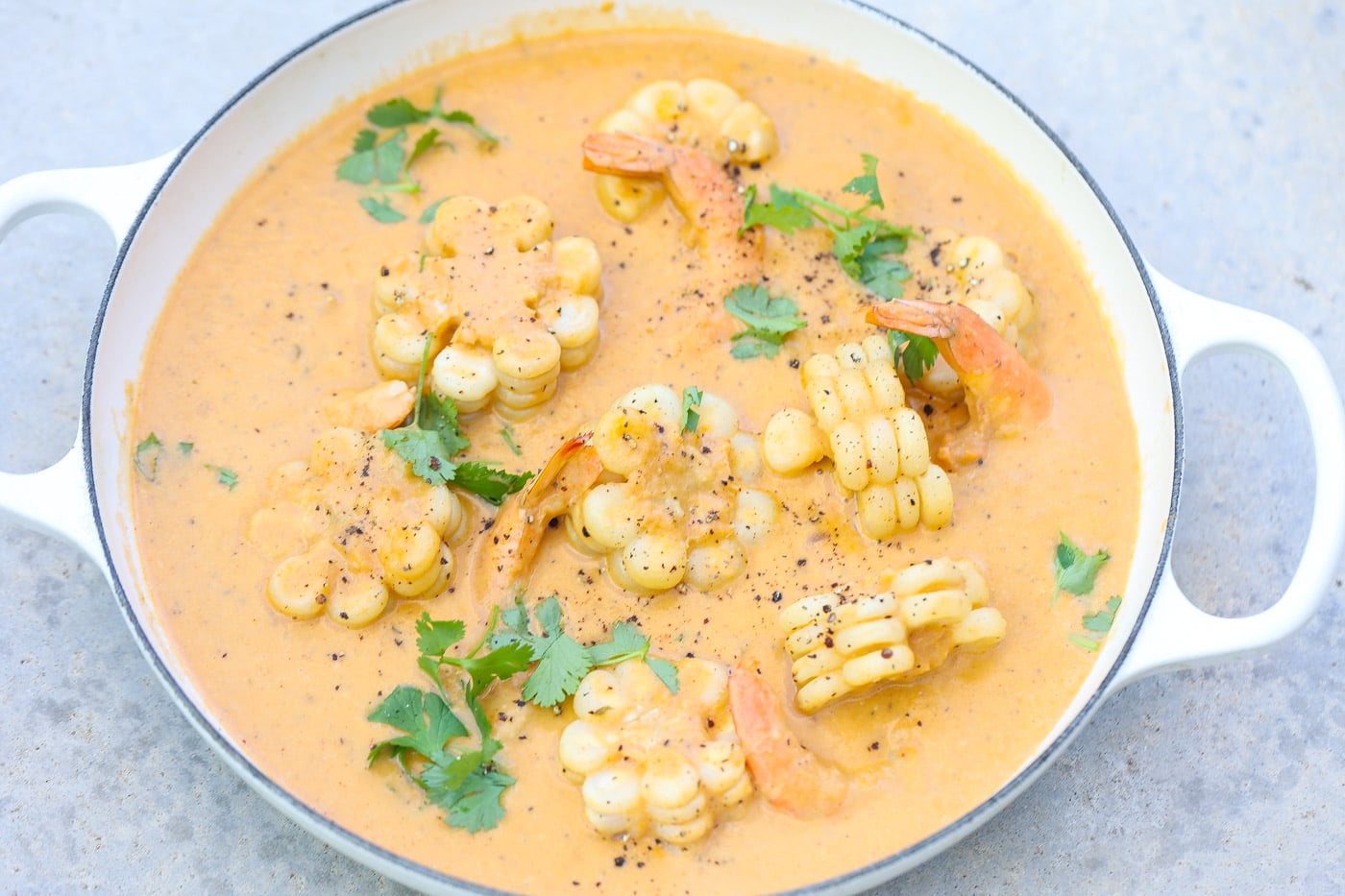 Tampa Bay Shrimp and Corn Chowder