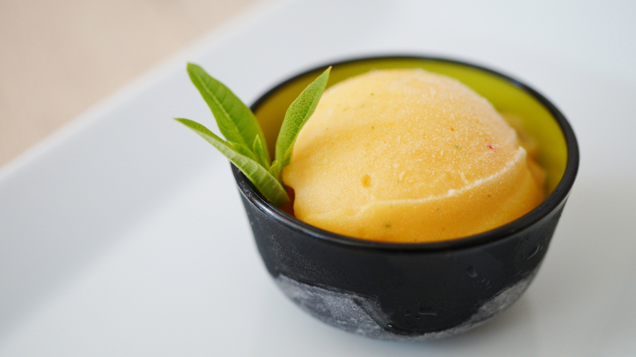 Lemon-Verbena Sorbet with Citrus Zest