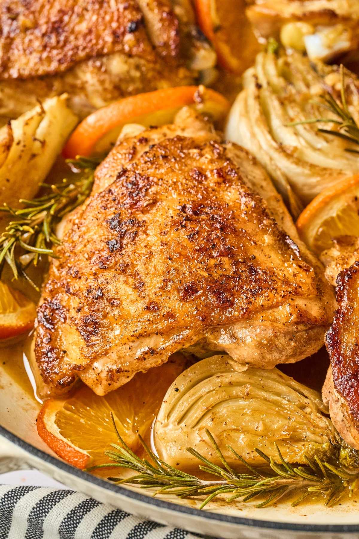 One-Pan Fennel and Orange Chicken