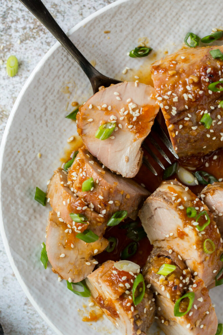 Soy-Glazed Pork Tenderloin with Snap Peas and Ginger
