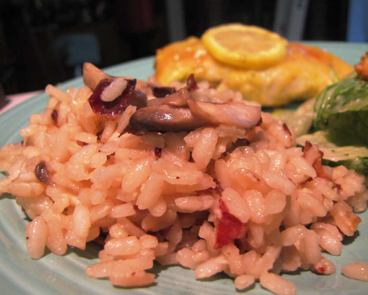 Saffron-Scented Mushroom Risotto with Lemon Zest