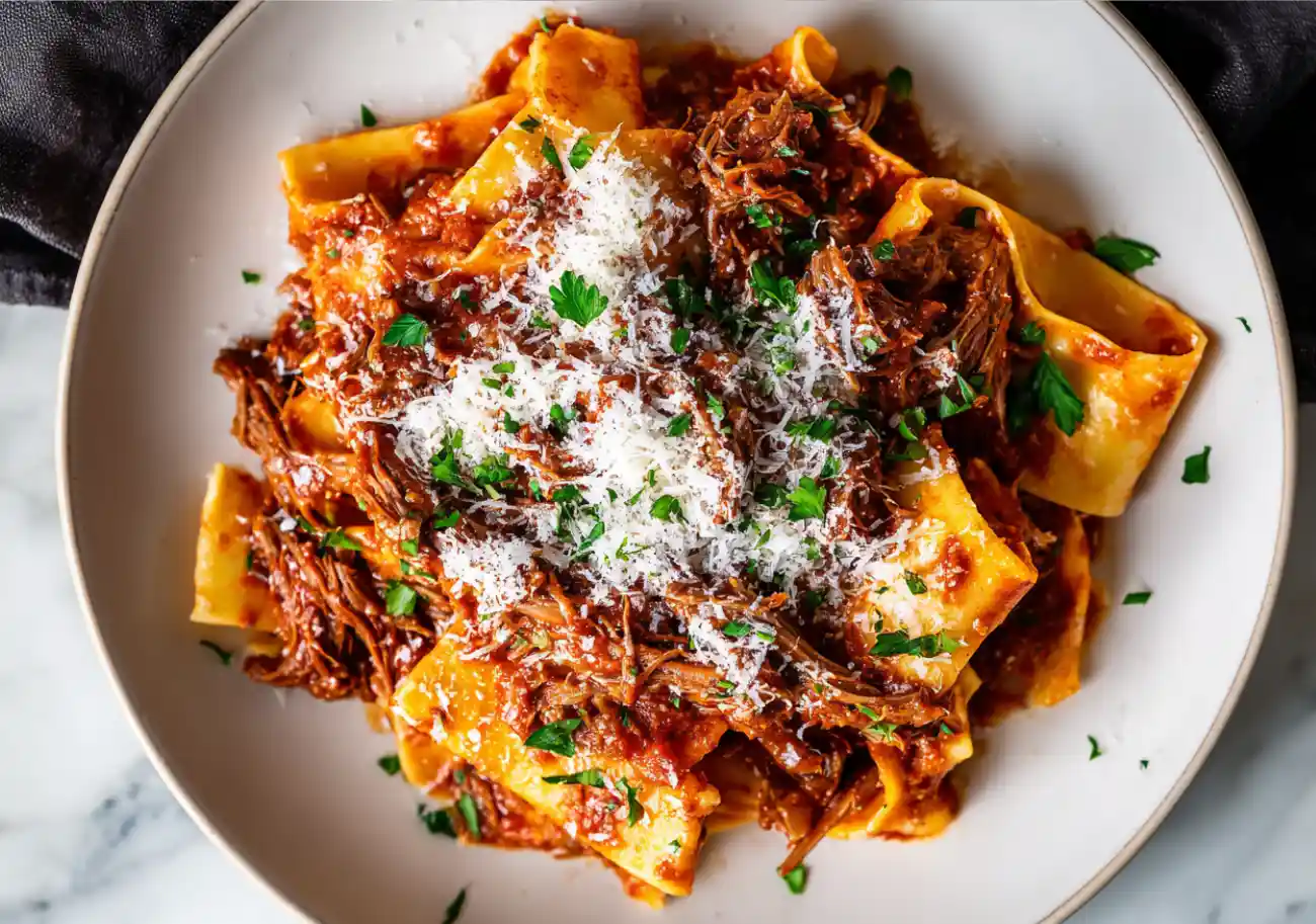 Slow-Cooked Beef Ragu with Fresh Pasta