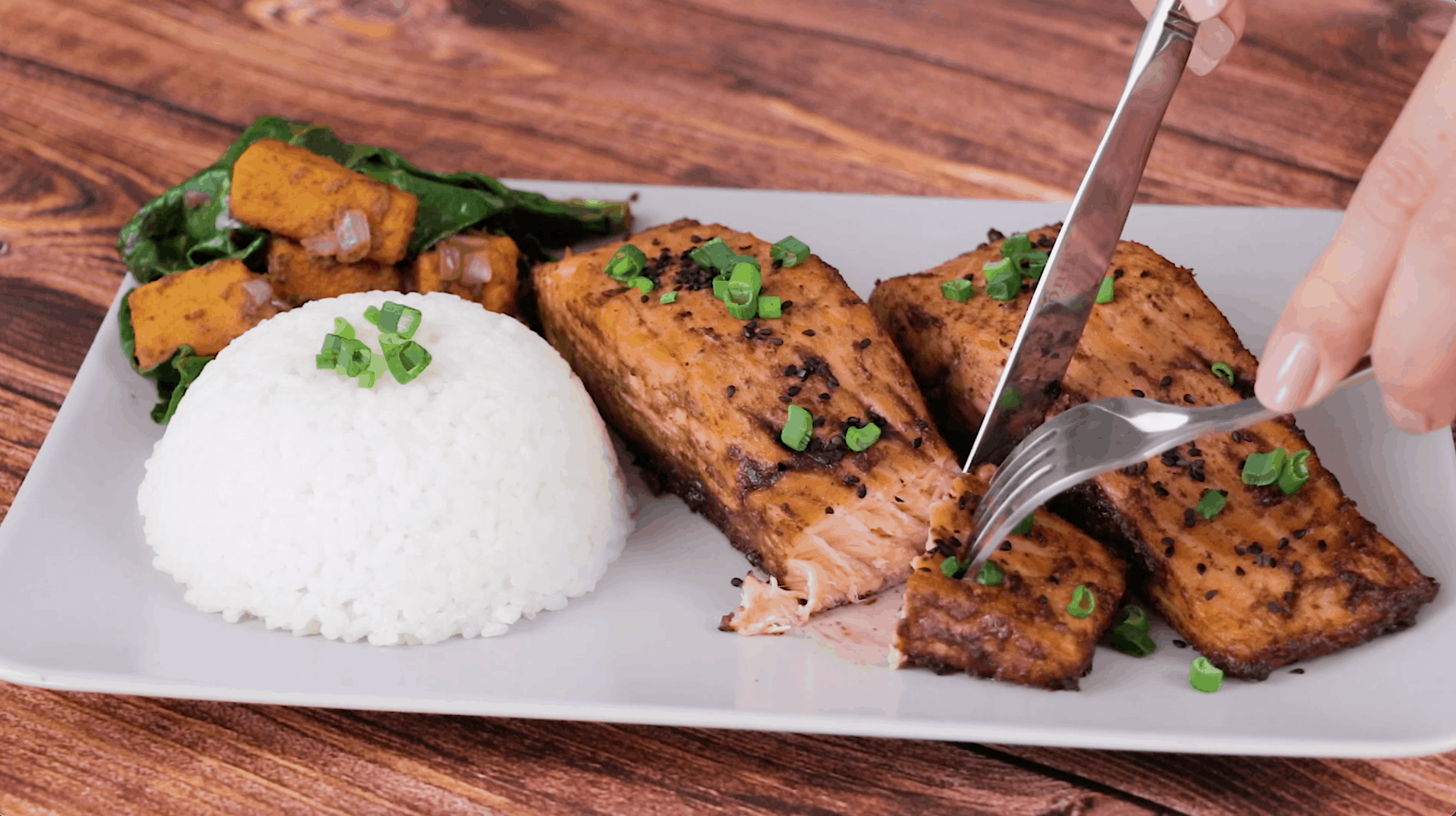 Miso-Glazed Salmon with Pickled Daikon