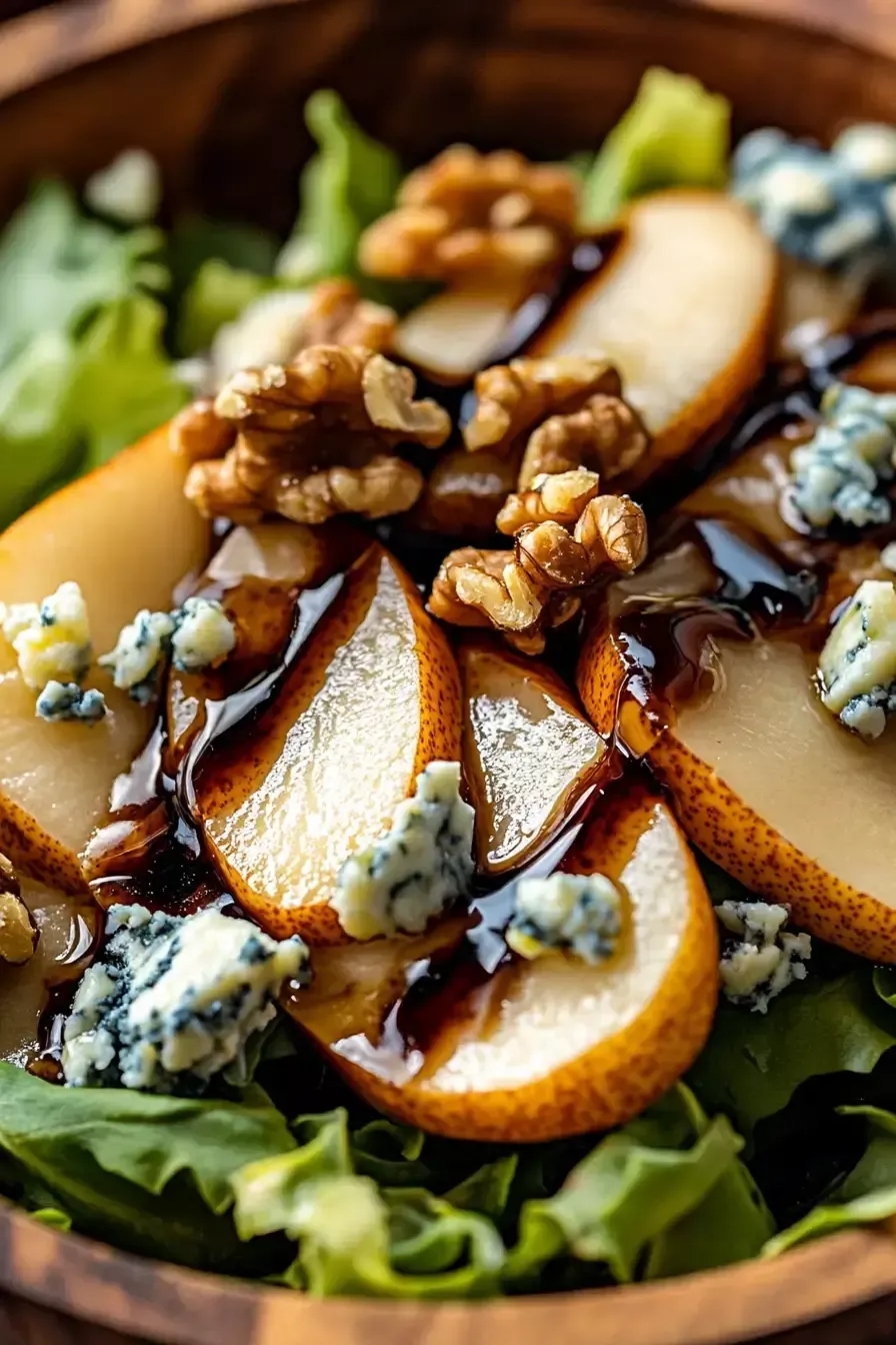 Honey-Glazed Pear and Blue Cheese Salad