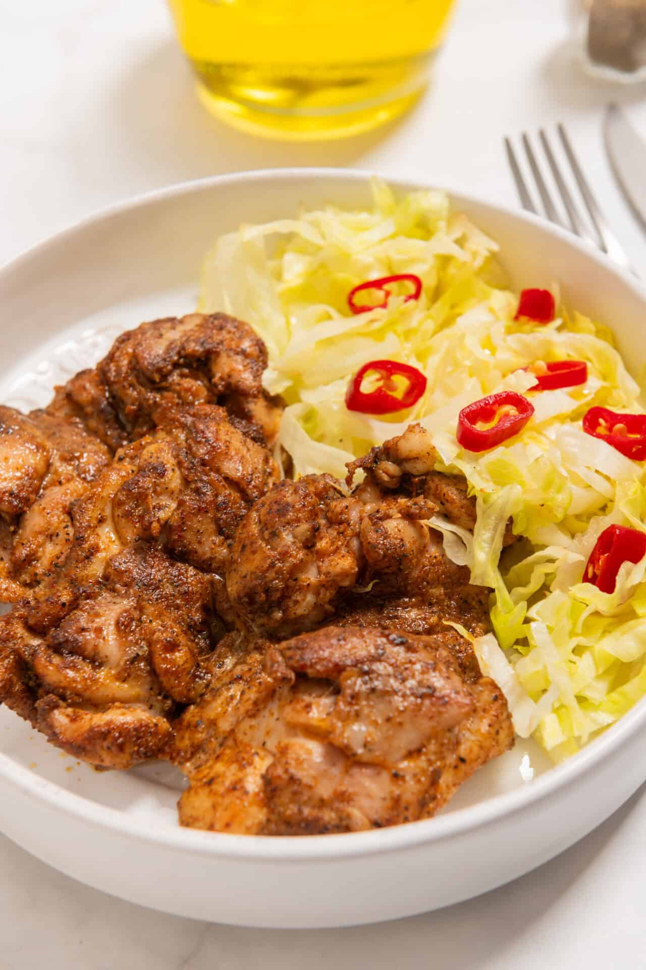 Pan-Seared Chicken Thighs with Apple Compote
