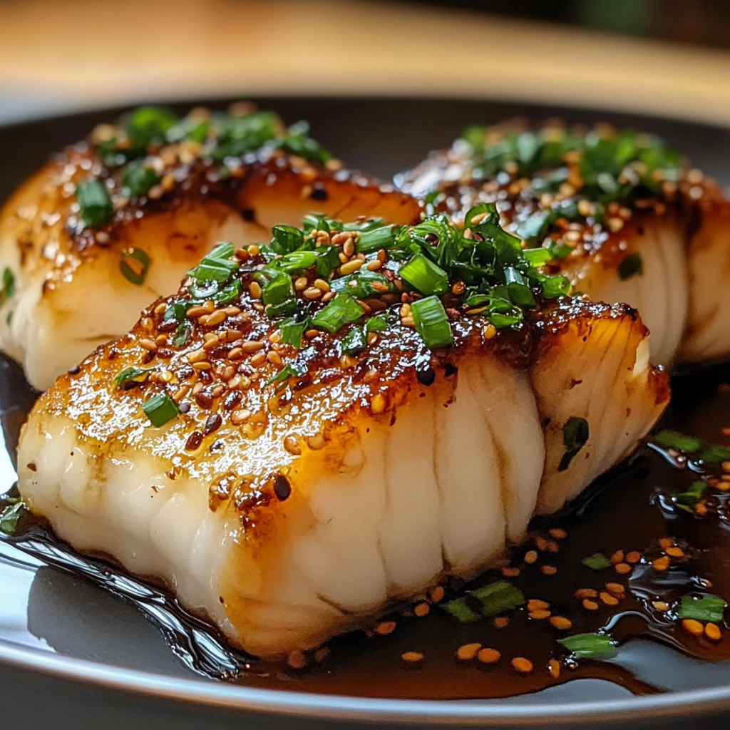 Soy-Glazed Miso Cod with Sesame-Ginger Veggies