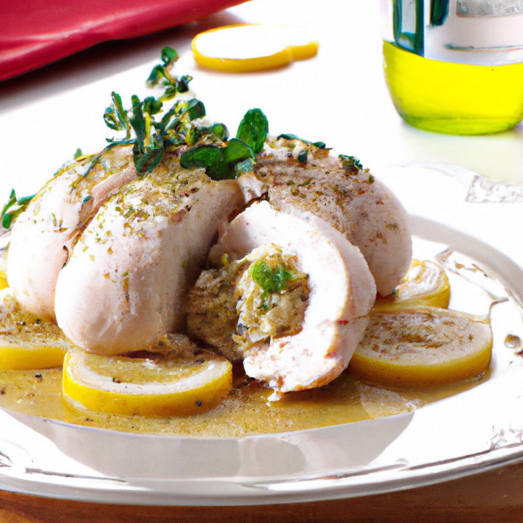 Lemon-Thyme Stuffed Chicken Breast