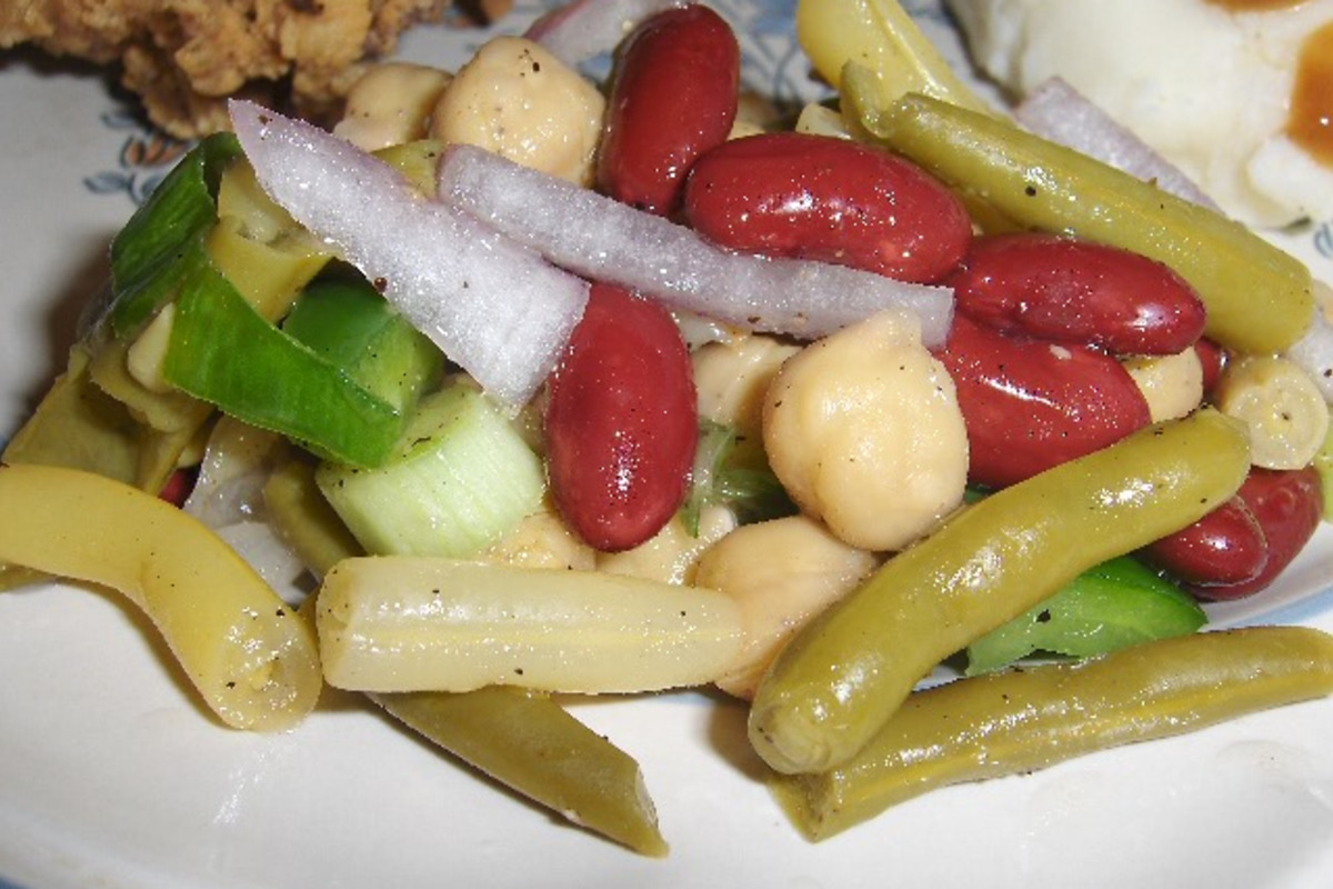 Three-Bean Salad with Citrus Vinaigrette