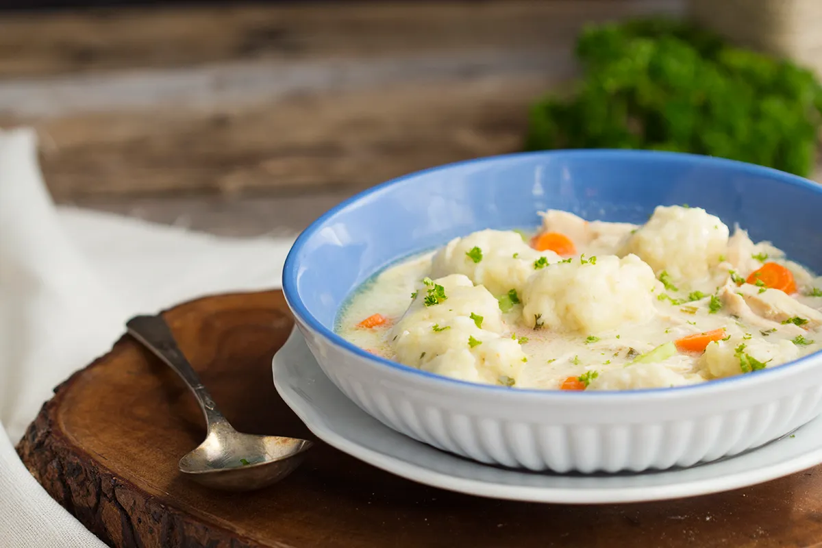 Homestyle Chicken and Buttermilk Dumplings