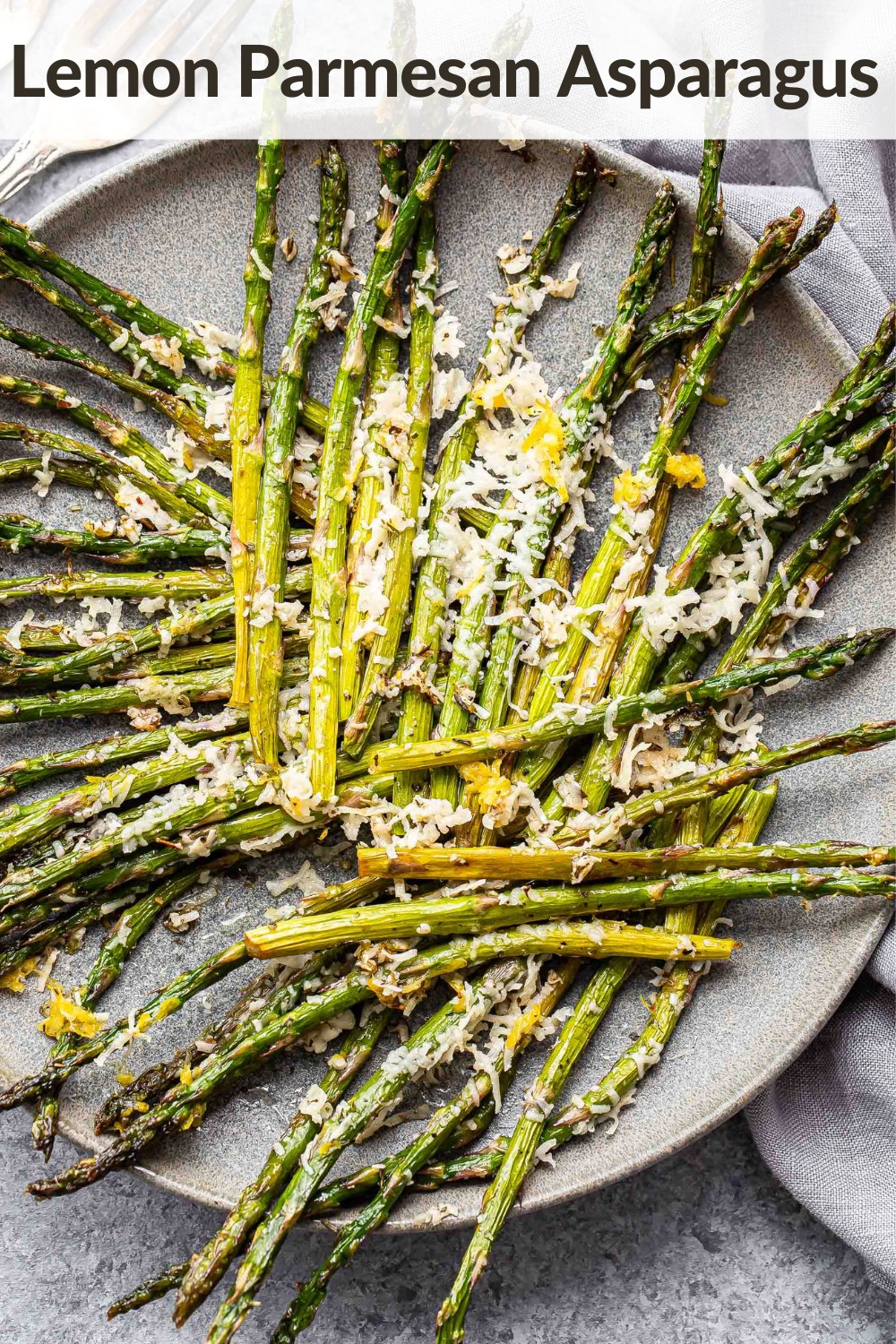Herb-Infused Lemon Roasted Asparagus with Parmesan