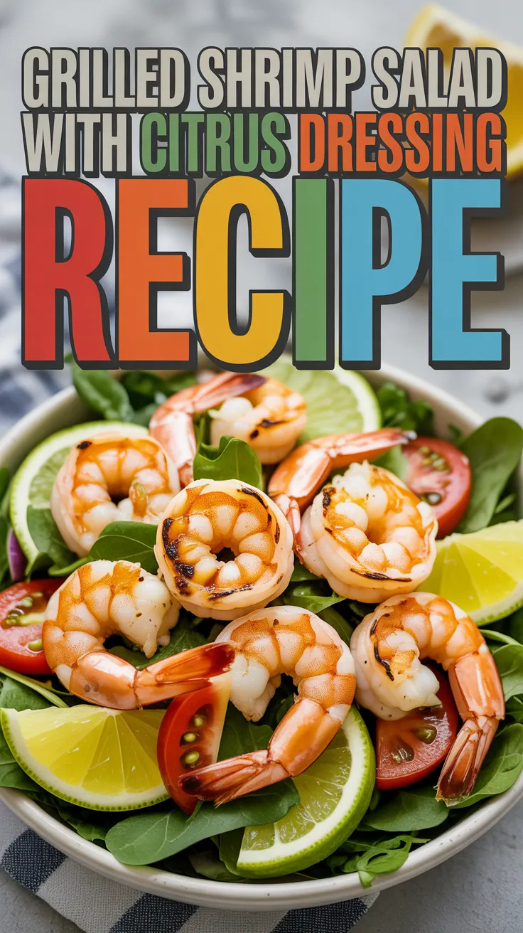 Grilled Shrimp and Plantain Salad with Citrus Dressing