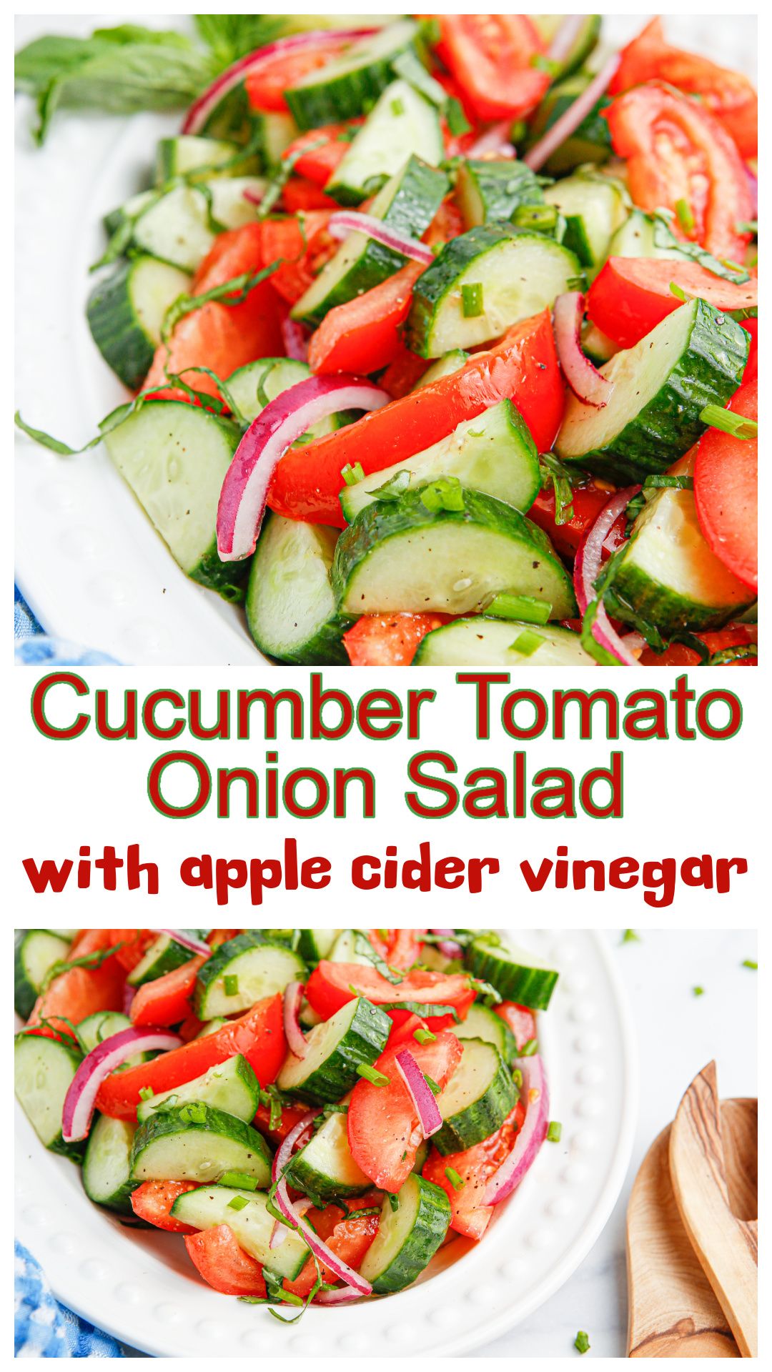 Tangy Tomato and Cucumber Salad with Apple Cider Vinegar