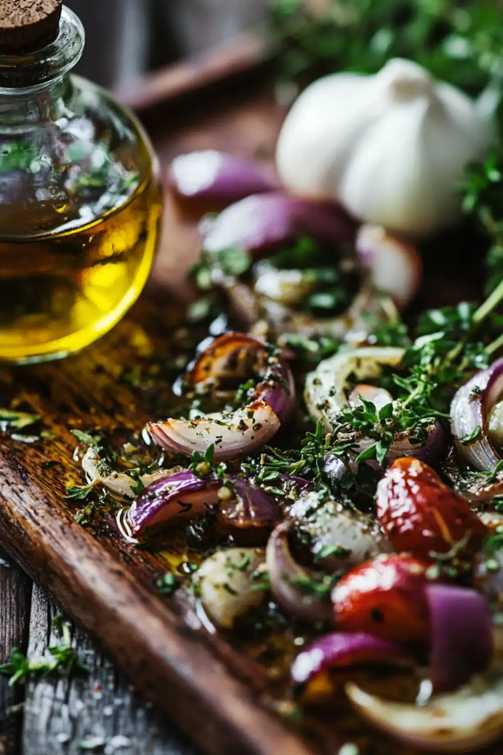 Slow-Roasted Root Vegetables with Herb-Infused Olive Oil