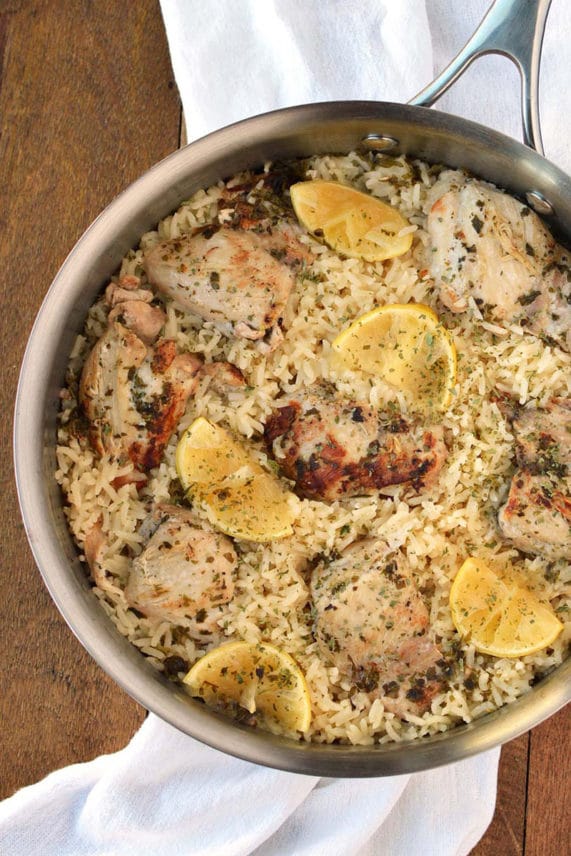Lemon-Dill Chicken with Lemon-Herb Rice