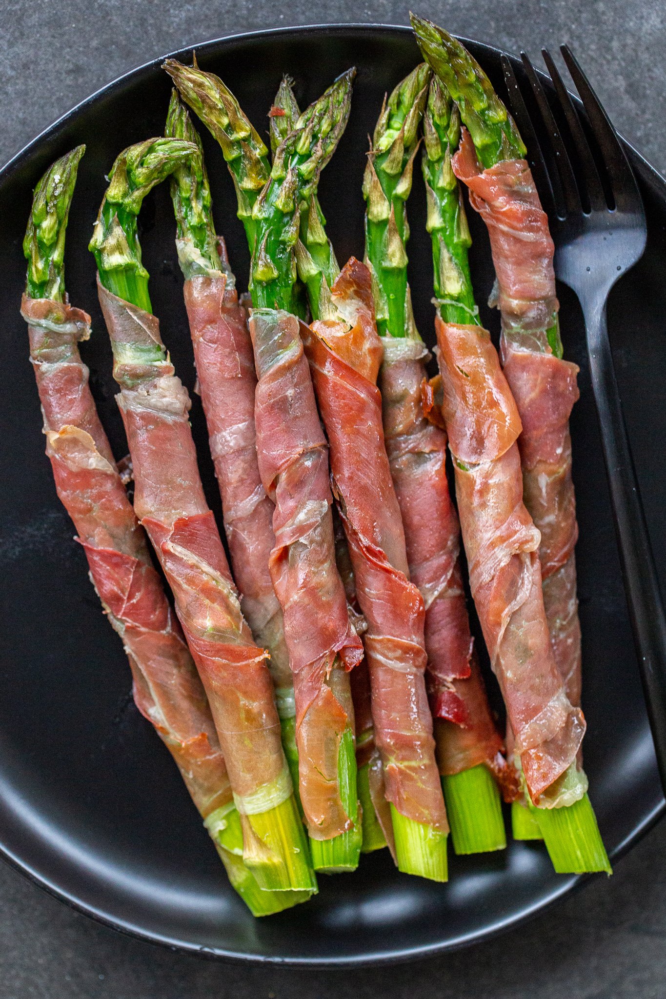 Prosciutto-Wrapped Asparagus with Aperol-Orange Dressing
