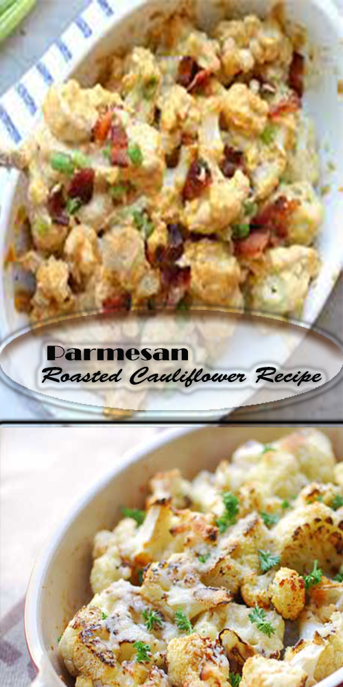 Caramelized Roasted Cauliflower with Parmesan