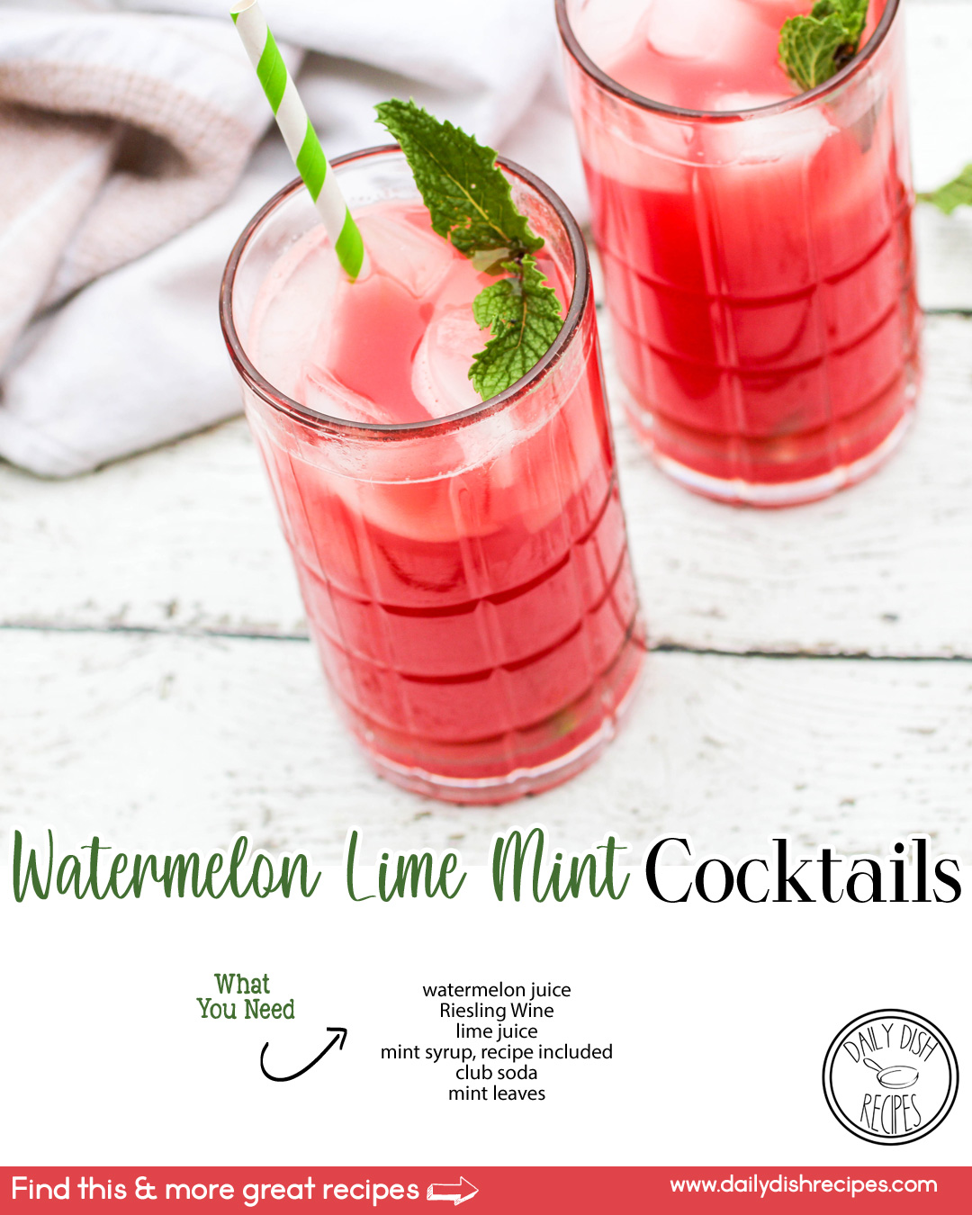 Watermelon-Lime Mint Punch