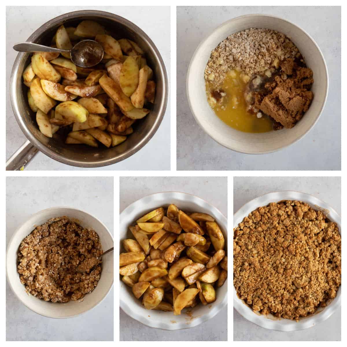 Cinnamon-Spiced Apple and Pear Crumble