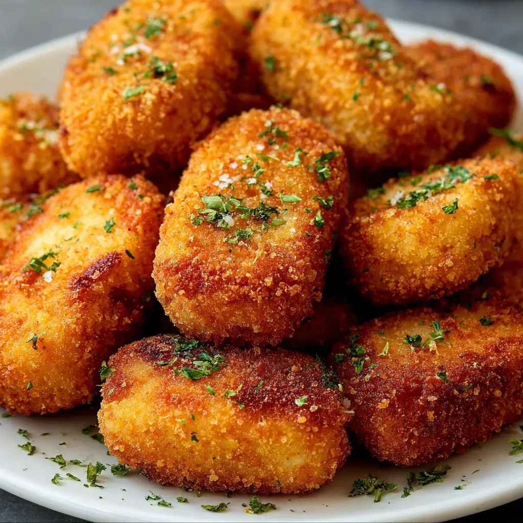 Leek and Potato Croquettes with Herbed Breading