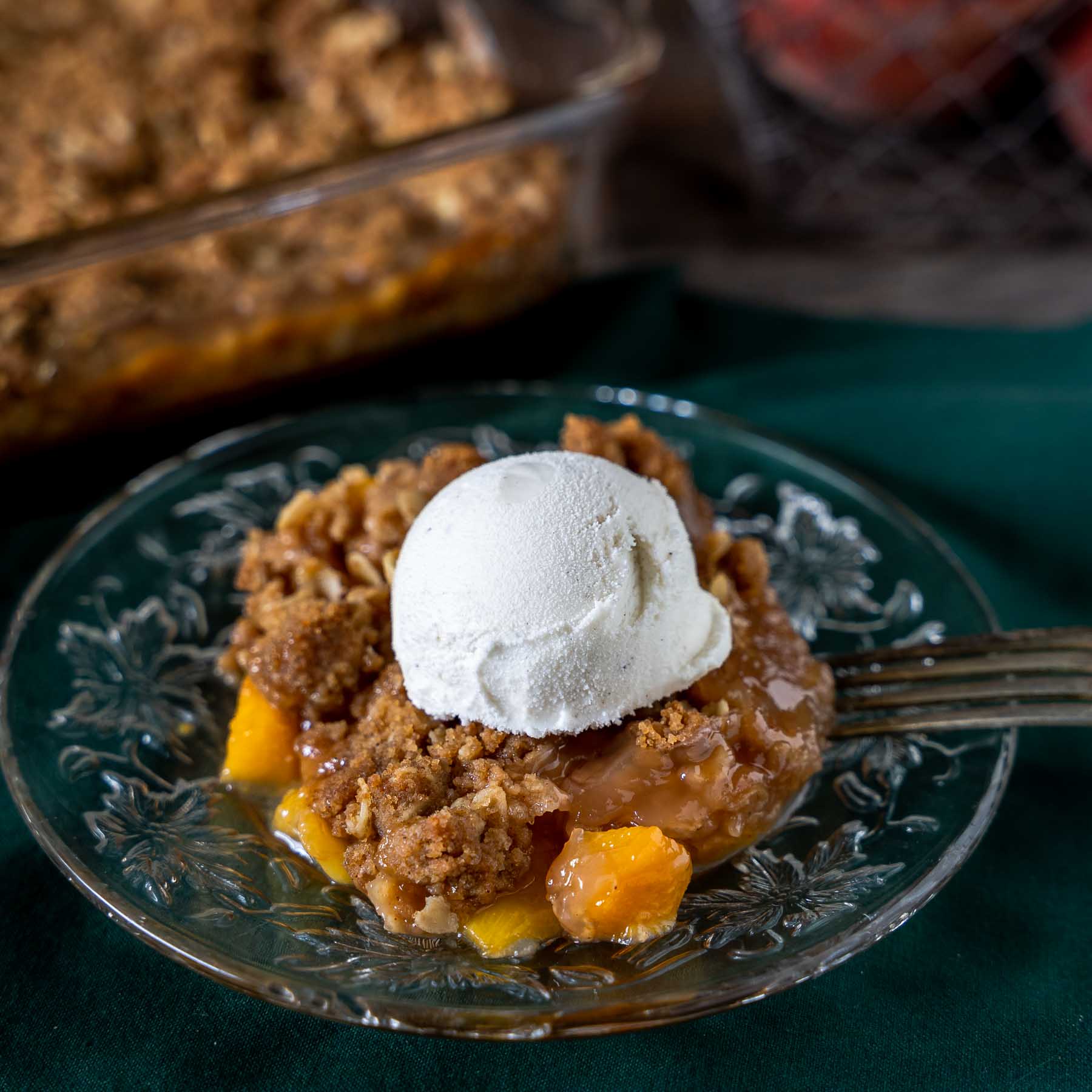 Apple Cobbler with Oat Crumble Topping