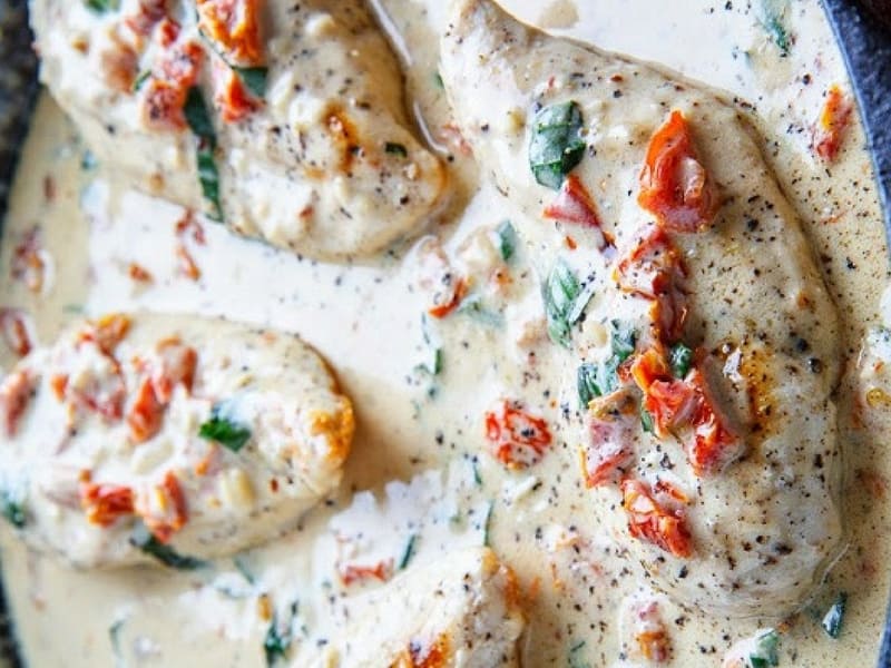 Creamy Sun-Dried Tomato Parmesan Chicken