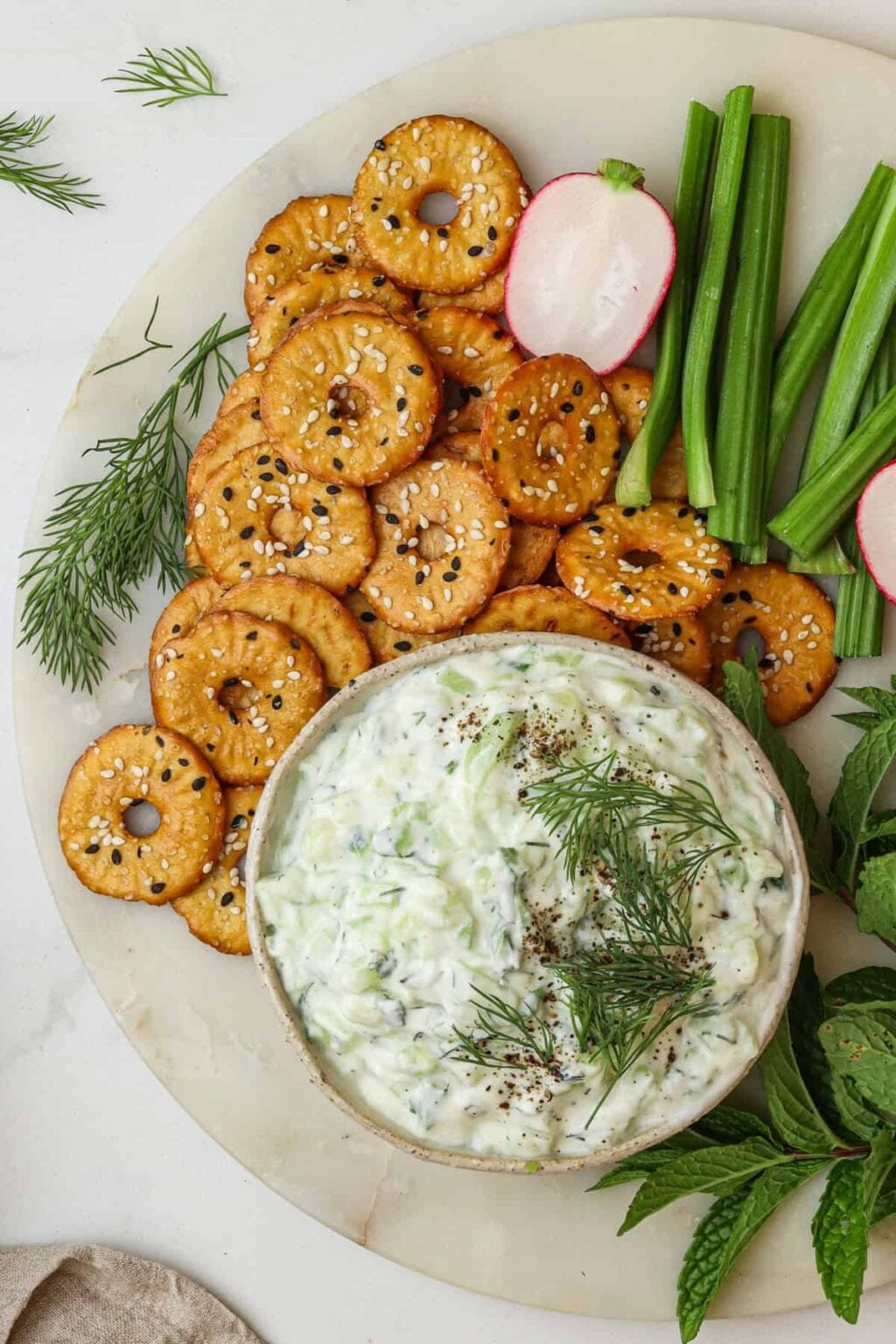 Zucchini and Cucumber Herb Dip