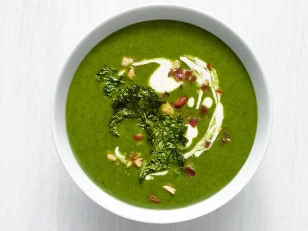Bacon and Kale Soup with Apple Cider Vinegar