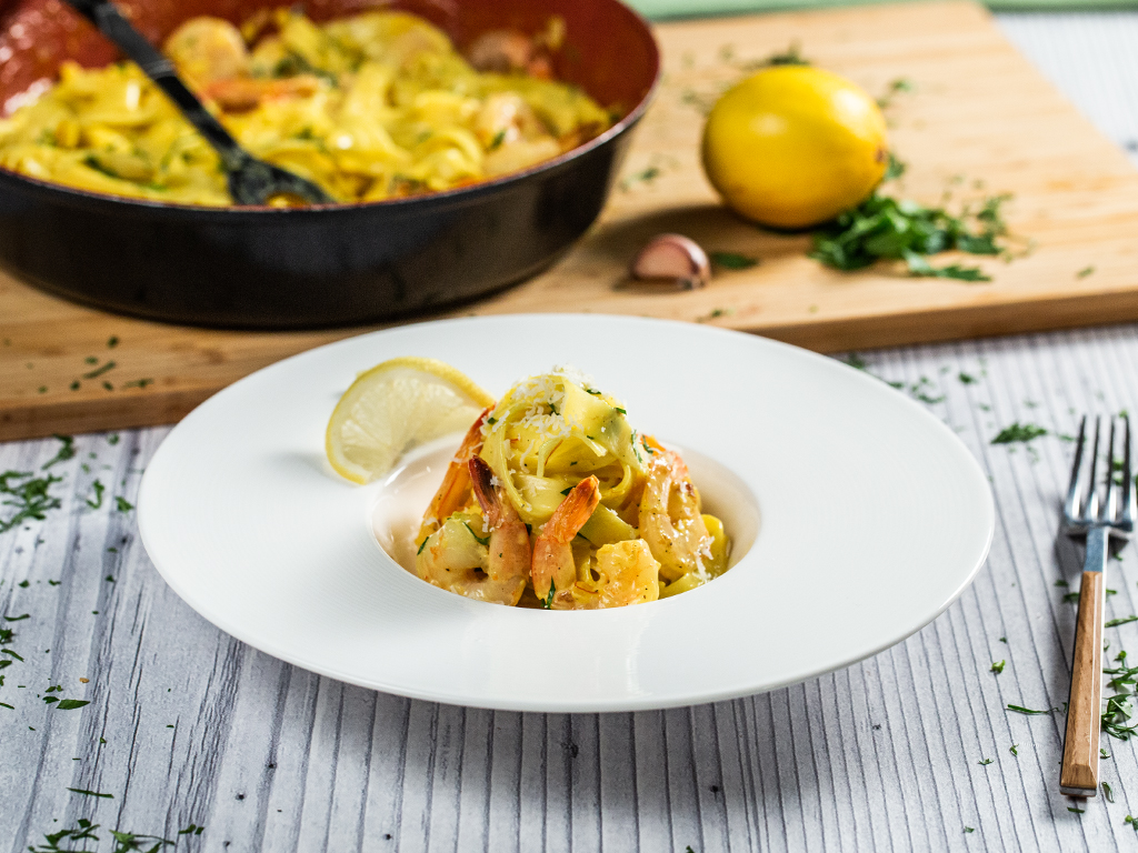 Saffron Lemon Tagliatelle
